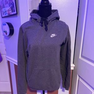 gray nike hoodie